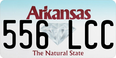 AR license plate 556LCC