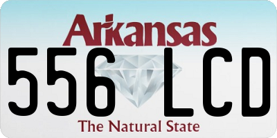 AR license plate 556LCD