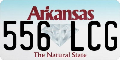 AR license plate 556LCG