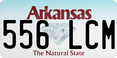 AR license plate 556LCM