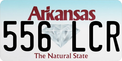 AR license plate 556LCR