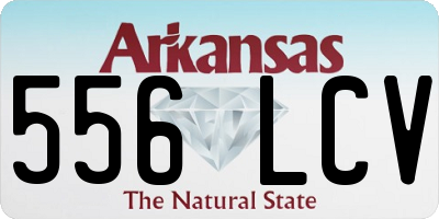 AR license plate 556LCV
