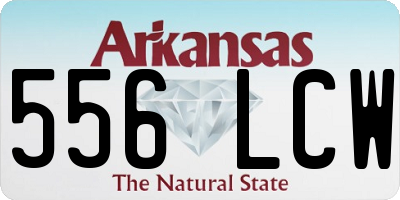 AR license plate 556LCW