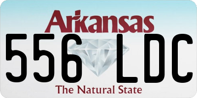 AR license plate 556LDC