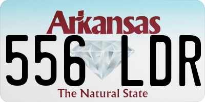 AR license plate 556LDR