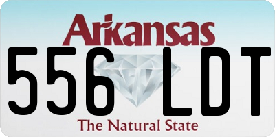 AR license plate 556LDT