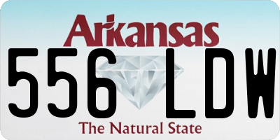 AR license plate 556LDW