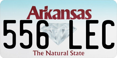 AR license plate 556LEC