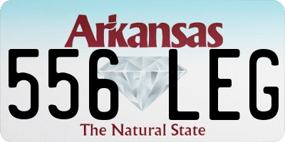 AR license plate 556LEG
