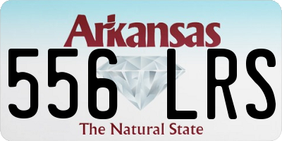 AR license plate 556LRS
