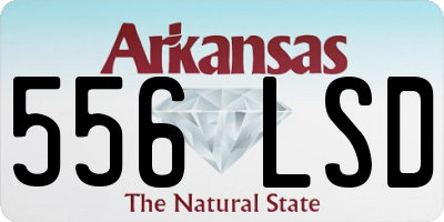 AR license plate 556LSD