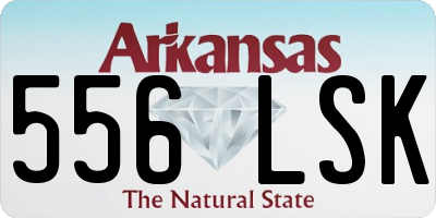 AR license plate 556LSK