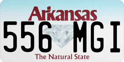 AR license plate 556MGI