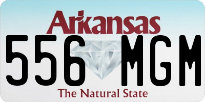 AR license plate 556MGM