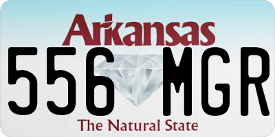 AR license plate 556MGR