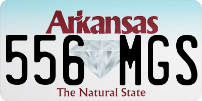 AR license plate 556MGS