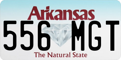 AR license plate 556MGT