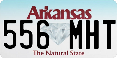 AR license plate 556MHT