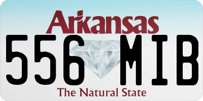 AR license plate 556MIB