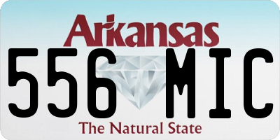 AR license plate 556MIC