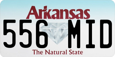 AR license plate 556MID