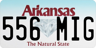 AR license plate 556MIG