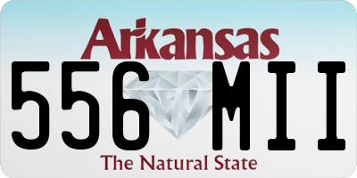AR license plate 556MII