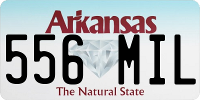 AR license plate 556MIL