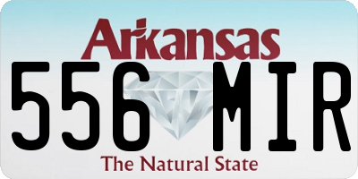 AR license plate 556MIR