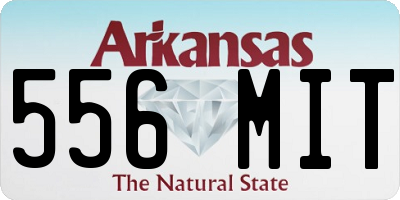 AR license plate 556MIT