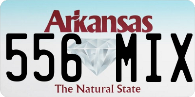 AR license plate 556MIX