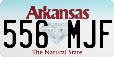 AR license plate 556MJF