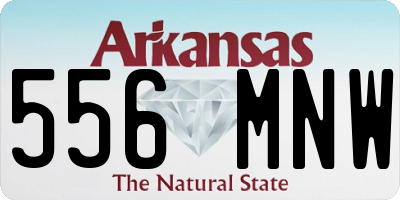 AR license plate 556MNW
