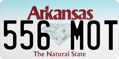 AR license plate 556MOT