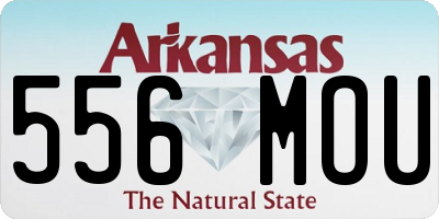 AR license plate 556MOU
