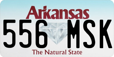 AR license plate 556MSK