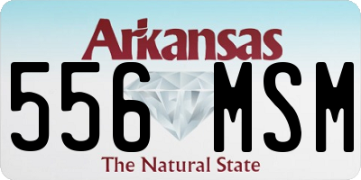 AR license plate 556MSM