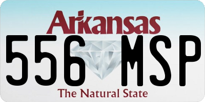 AR license plate 556MSP
