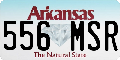 AR license plate 556MSR