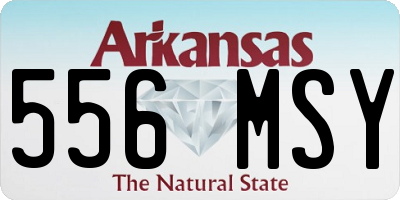 AR license plate 556MSY