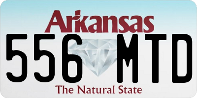 AR license plate 556MTD