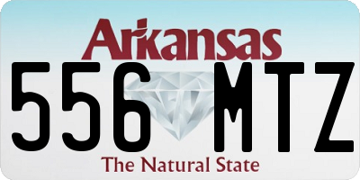 AR license plate 556MTZ