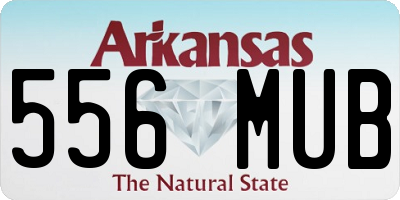 AR license plate 556MUB