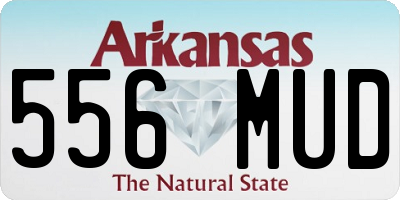 AR license plate 556MUD
