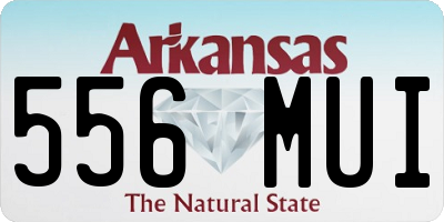AR license plate 556MUI