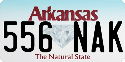 AR license plate 556NAK