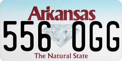 AR license plate 556OGG