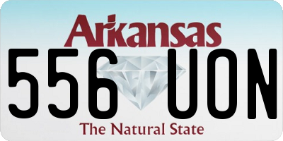 AR license plate 556UON