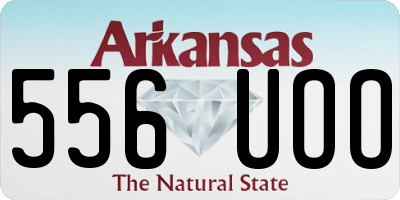AR license plate 556UOO