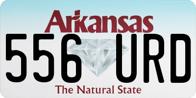 AR license plate 556URD